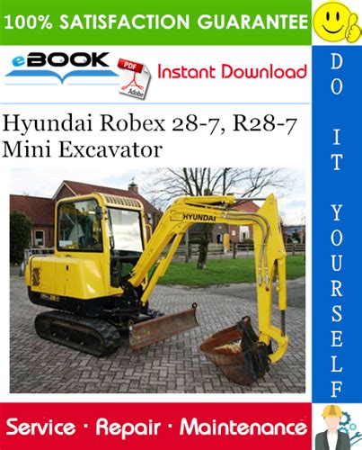 Hyundai R28 7 Mini Excavator Service Repair Workshop Manual Download