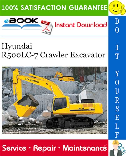 Hyundai R500lc 7 Crawler Excavator Service Manual Operating Manual Collection Of 2 Files