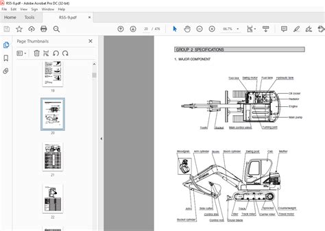 Hyundai R55 9 Crawler Excavator Service Manual Operating Manual Collection Of 2 Files