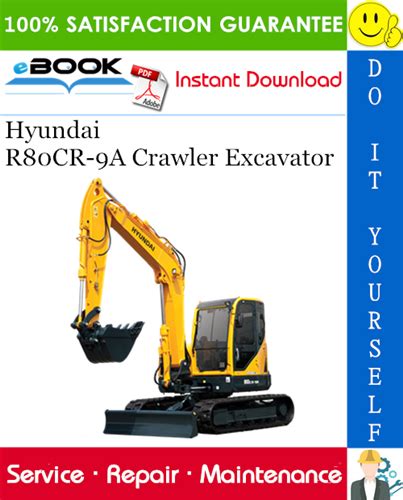 Hyundai R80cr 9a Crawler Excavator Service Repair Workshop Manual Download