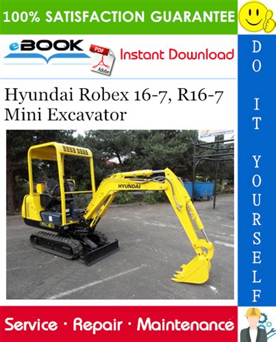 Hyundai Robex 16 7 R16 7 Mini Excavator Service Repair Manual