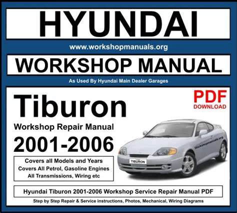 Hyundai Tiburon Full Service Repair Manual 2006 2008