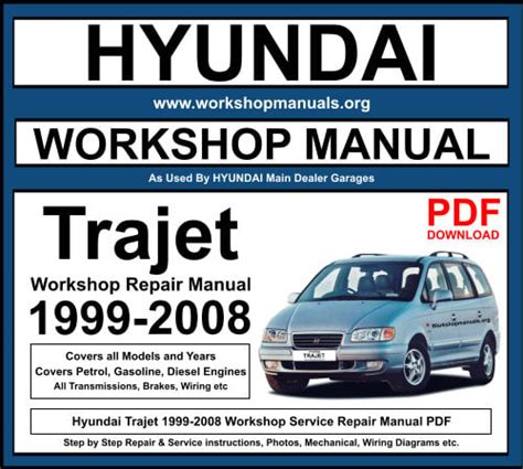 Hyundai Trajet 1999 2008 Full Service Repair Manual