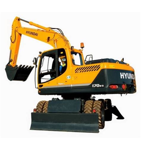 Hyundai Wheel Excavator Robex 170w 7 R170w 7 Complete Manual