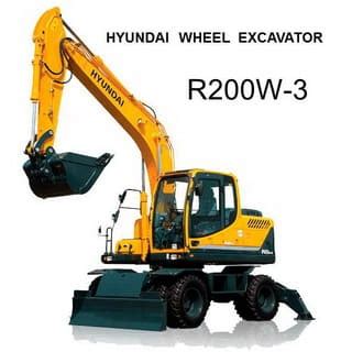 Hyundai Wheel Excavator Robex R200w 3 Service Repair Manual