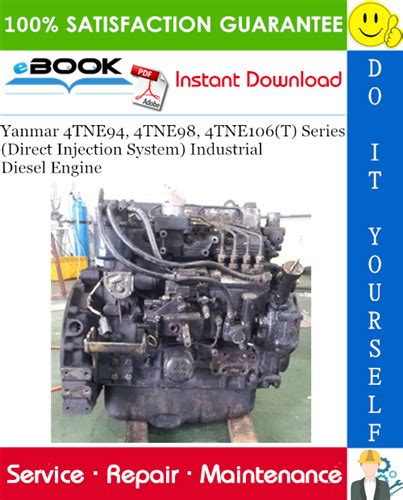 Hyundai Yanmar 4tne94 4tne98 4tne106 Industrial Engine Repair Service Manual Download