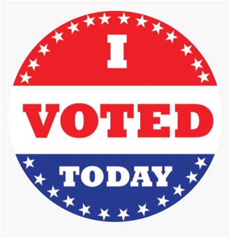 I Voted Sticker Template
