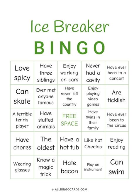 Ice Breaker Bingo: Unleash the Power of Human Connections