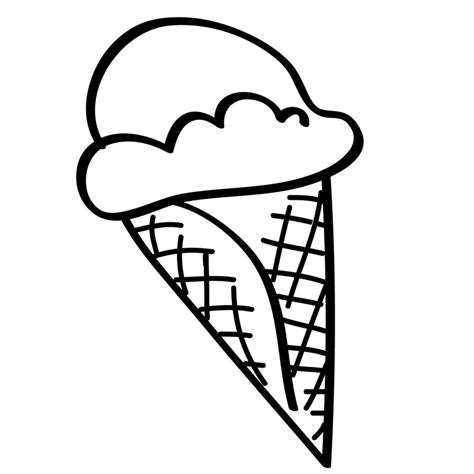 Ice Cream Cones Coloring Pages: A Sweet Treat for Kids