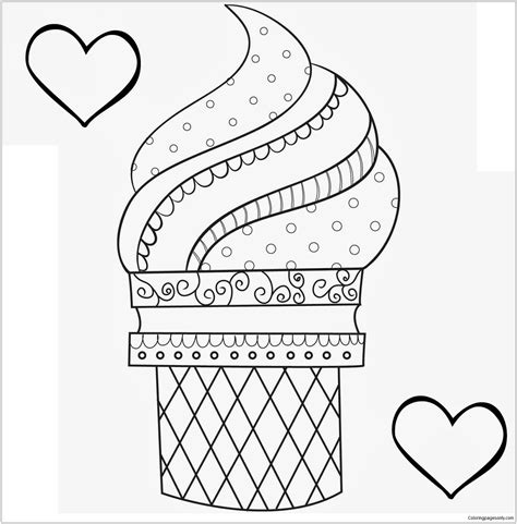 Ice Cream Pictures to Color: A Sweet Treat for Kids and Adults Alike