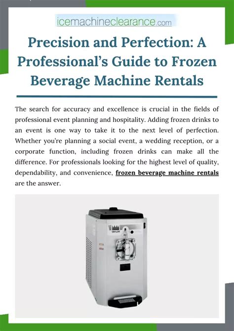 Ice Machine Rentals Near Me: A Comprehensive Guide