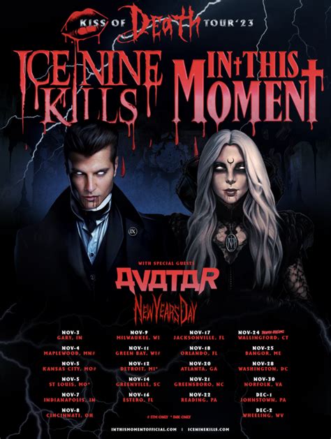 Ice Nine Kills Kiss of Death Tour: Unleash the Frozen Fury Within!