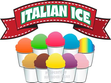 Iced Delights: Immerse Yourself in the Refreshing World of Italian Ice Clipart