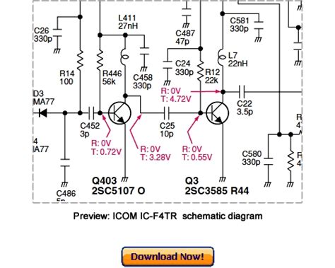 Icom Ic F4tr Service Repair Manual Download