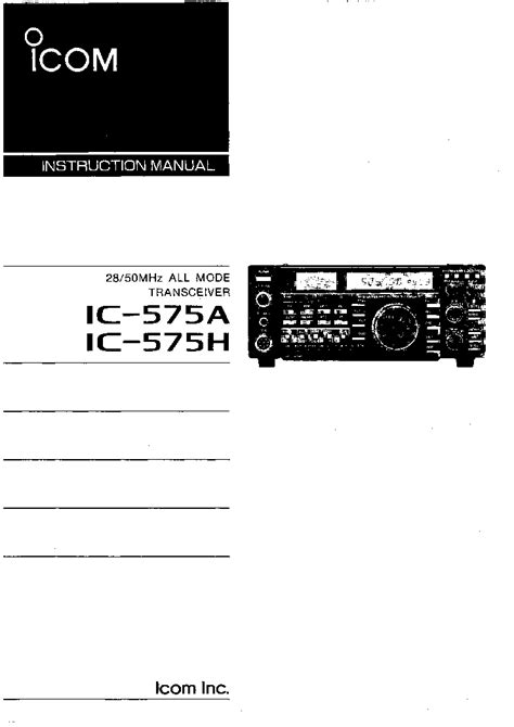 Icom Service Manual Ic 575 Pdf Download