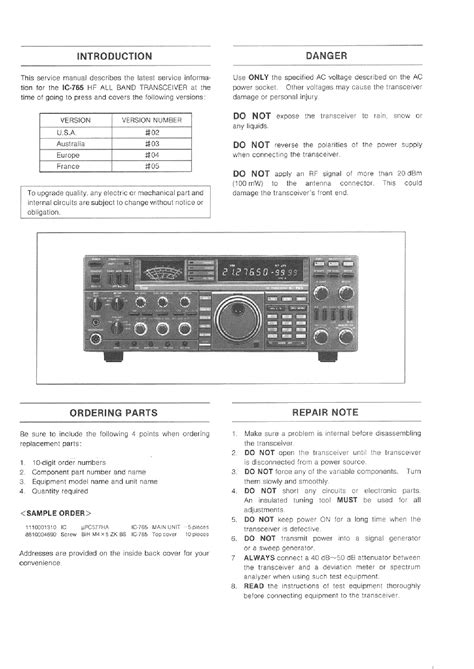 Icom Service Manual Ic 765 Pdf Download