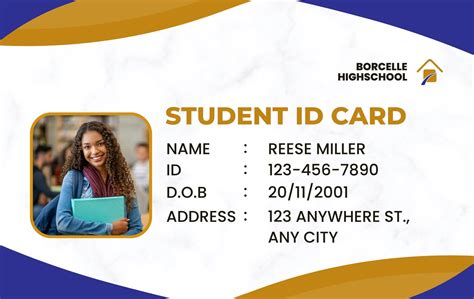 Identity Card Template Word