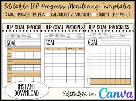 Iep Goal Template