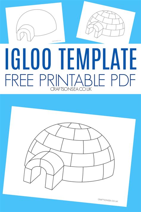 Igloo Template Printable