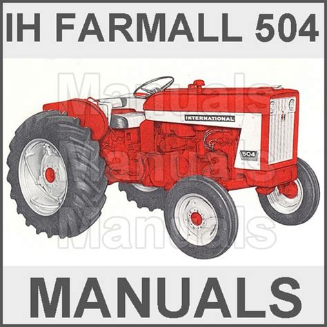 Ih Farmall Series 4 Tractor Service Shop Manual 2 Manuals Download