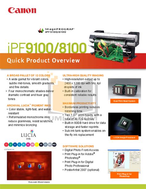 Imageprograf Ipf9100 Service Manual