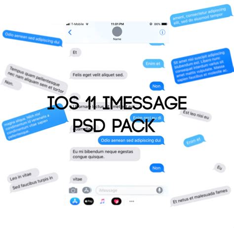 Imessage Template Psd