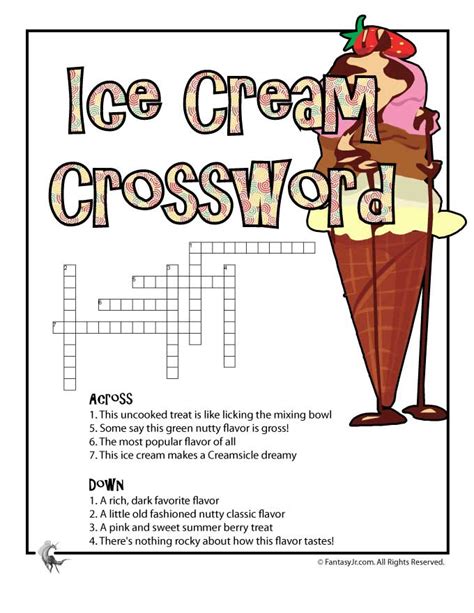 Immerse Yourself in the Sweet Symphony of the Ice Cream Truck Arrival Crossword Puzzle