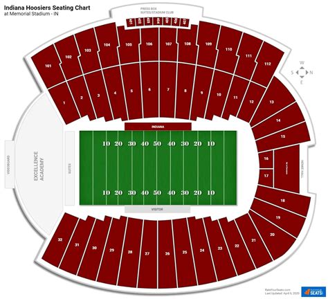Indiana University Memorial Stadium Seating Chart