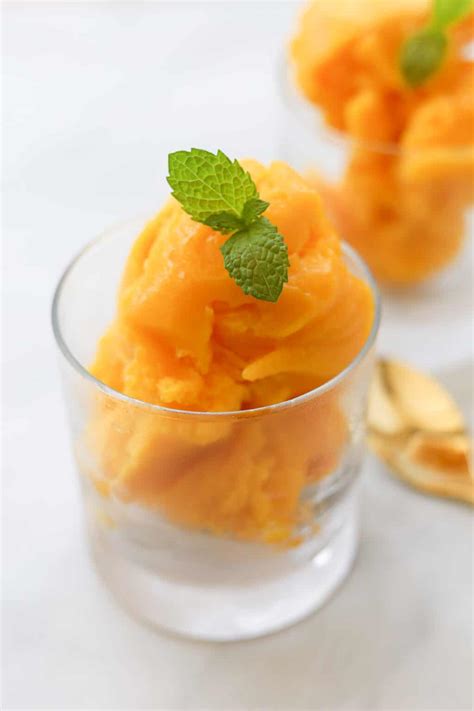 Indulge in the Sweet Summer Delight: Mango Sorbet Ice Cream Maker Recipe