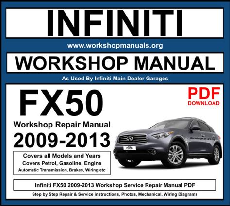 Infiniti Fx35 Fx50 Pdf Service Repair Workshop Manual 2010