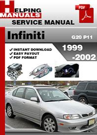 Infiniti G20 P11 1999 2002 Service Repair Manual