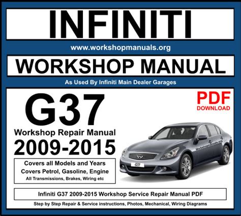 Infiniti G37 Coupe 2009 Repair Service Manual Download Ebook