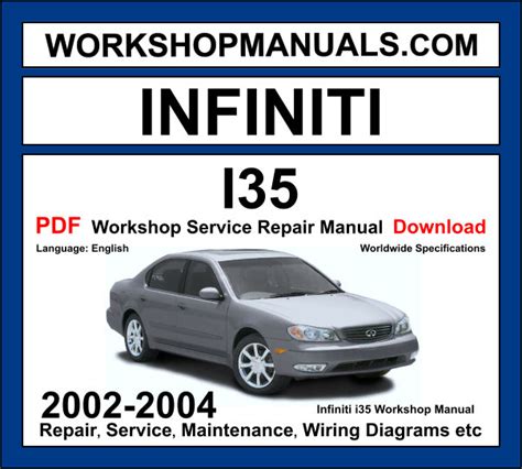 Infiniti I35 2002 Workshop Service Repair Manual Pdf Download