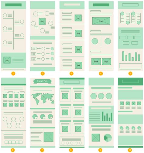 Infographic Wireframe Templates