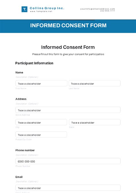 Informed Consent Template