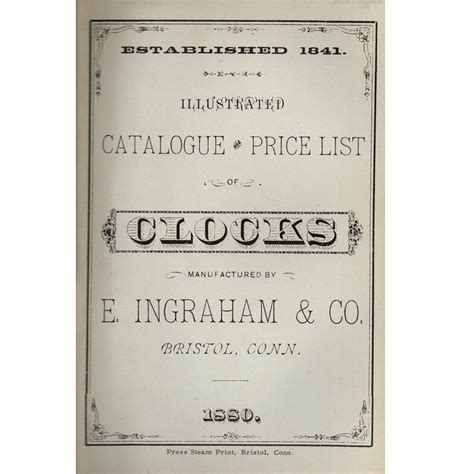 Ingraham Clock Catalogue