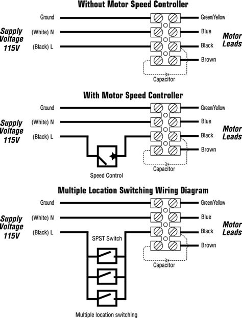 Inline Duct Fan Wiring Diagram