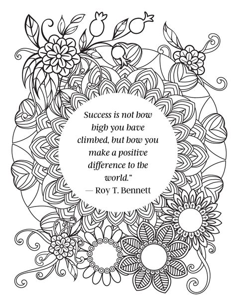 Inspirational Printable Coloring Pages