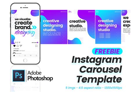 Instagram Carousel Template Free