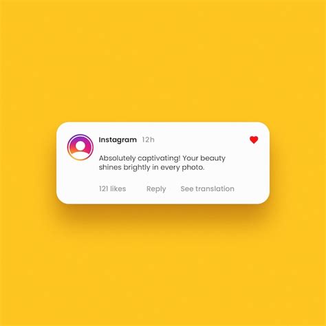 Instagram Comment Box Template