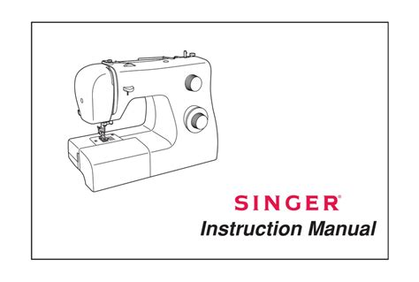 Instruction Manual For A Singer Sewing Machine