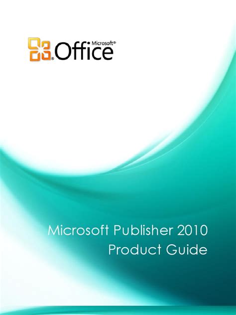 Instruction Manual For Microsoft Publisher 2010