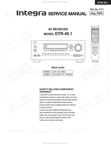 Integra Dtr 40 1 Av Reciever Service Manual Download