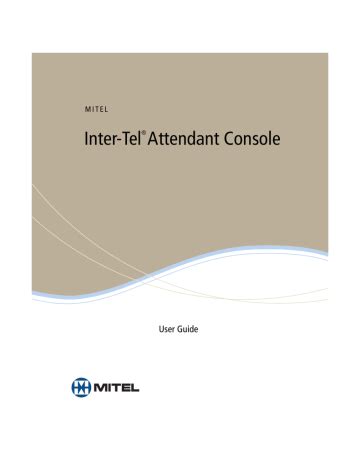 Inter Tel Attendant Console Manual