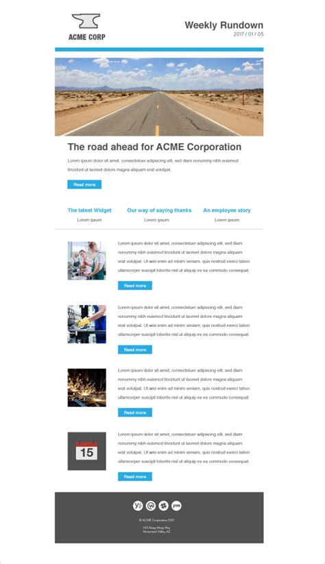 Internal Email Template