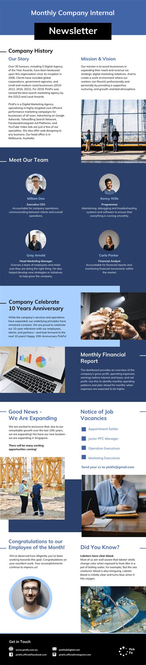 Internal Newsletter Template