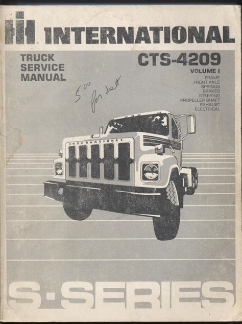 International Truck Workshop Manual