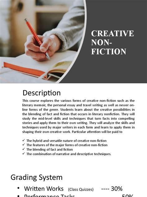 Intro To Creative Non Fiction Unh Course Catalogue
