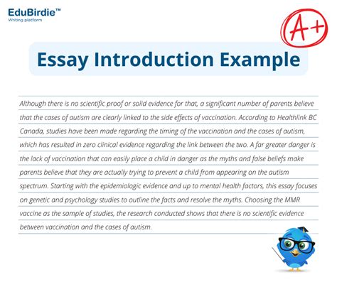 Introduction For Essay Template