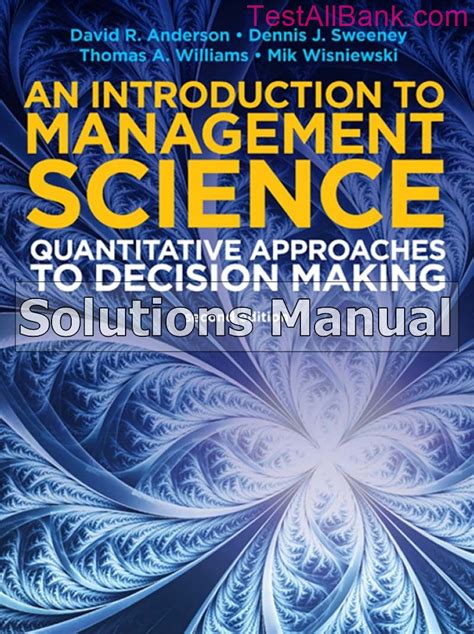 Introduction To Management Science Solution Manual